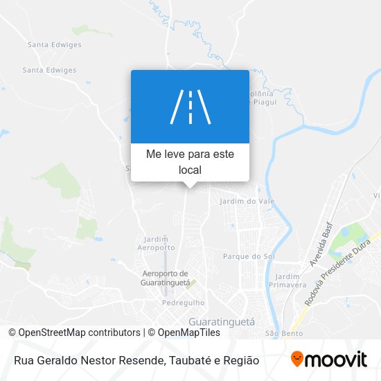 Rua Geraldo Nestor Resende mapa