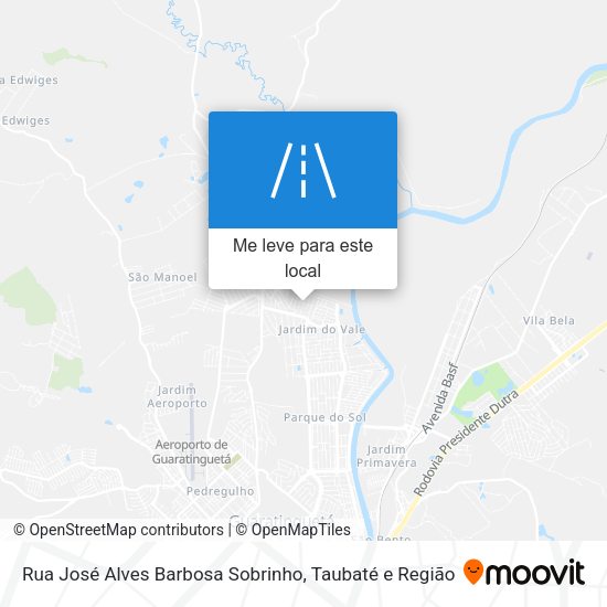 Rua José Alves Barbosa Sobrinho mapa