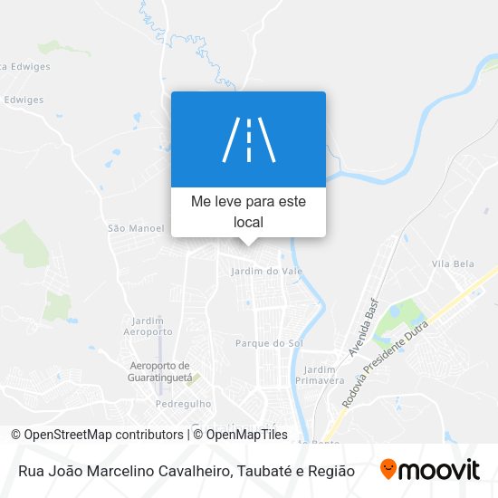 Rua João Marcelino Cavalheiro mapa