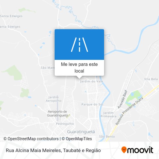 Rua Alcina Maia Meireles mapa