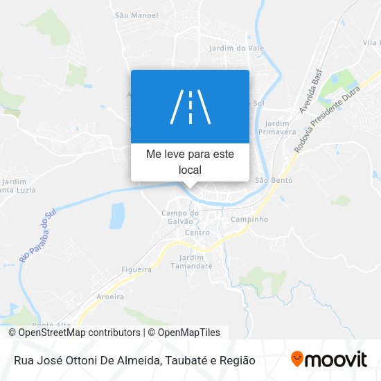 Rua José Ottoni De Almeida mapa