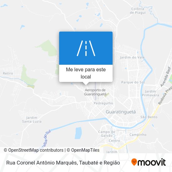 Rua Coronel Antônio Marquês mapa