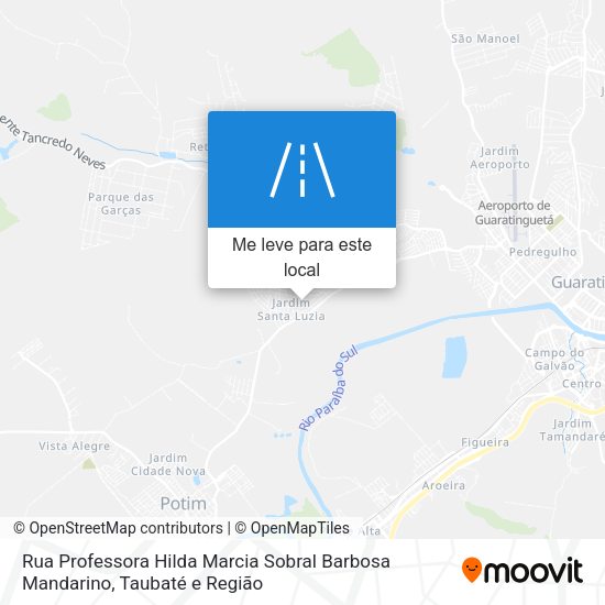 Rua Professora Hilda Marcia Sobral Barbosa Mandarino mapa