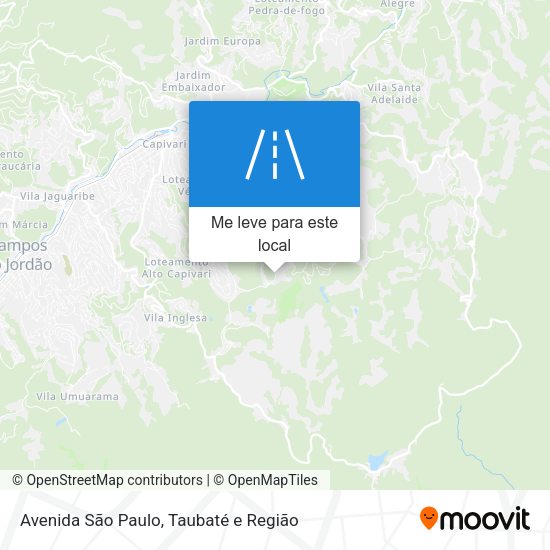 Avenida São Paulo mapa