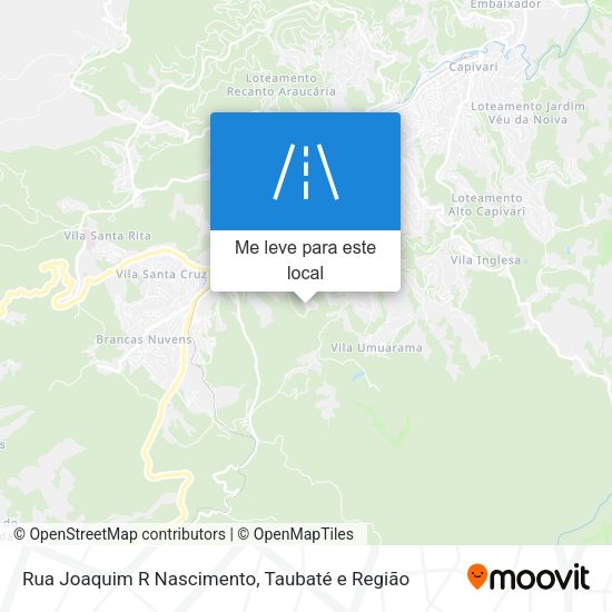 Rua Joaquim R Nascimento mapa