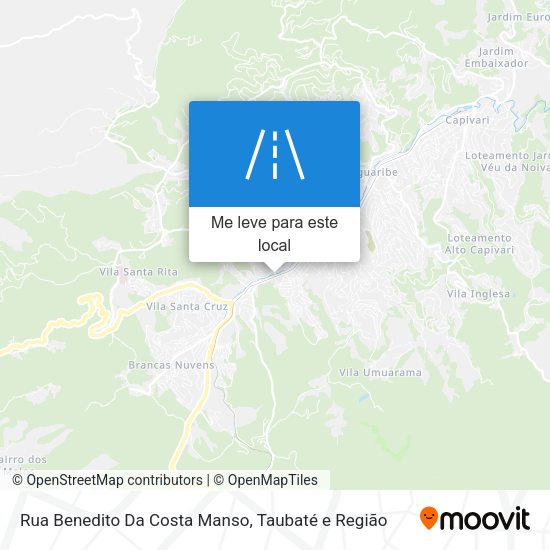Rua Benedito Da Costa Manso mapa