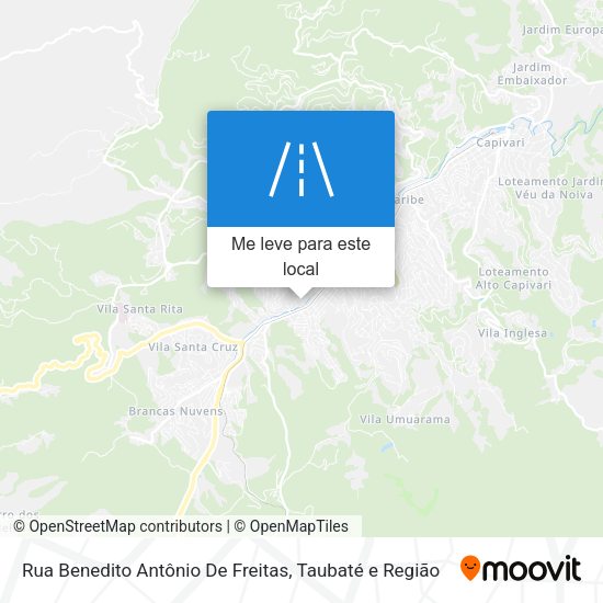 Rua Benedito Antônio De Freitas mapa