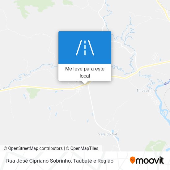 Rua José Cipriano Sobrinho mapa