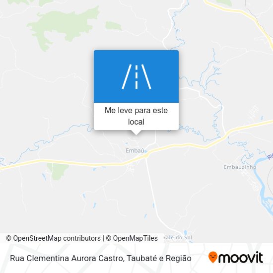 Rua Clementina Aurora Castro mapa