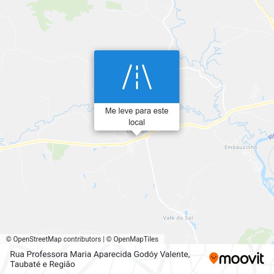 Rua Professora Maria Aparecida Godóy Valente mapa