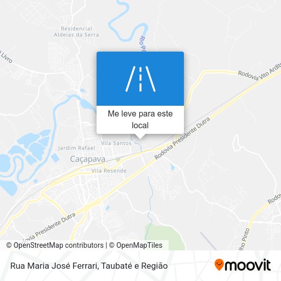 Rua Maria José Ferrari mapa