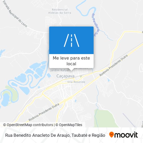 Rua Benedito Anacleto De Araujo mapa