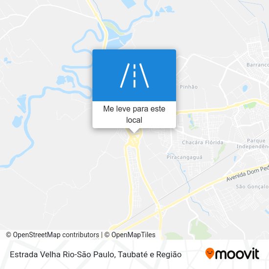 Estrada Velha Rio-São Paulo mapa