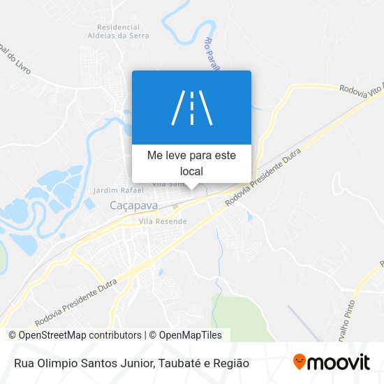 Rua Olimpio Santos Junior mapa