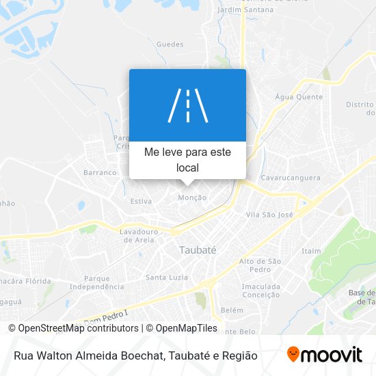 Rua Walton Almeida Boechat mapa