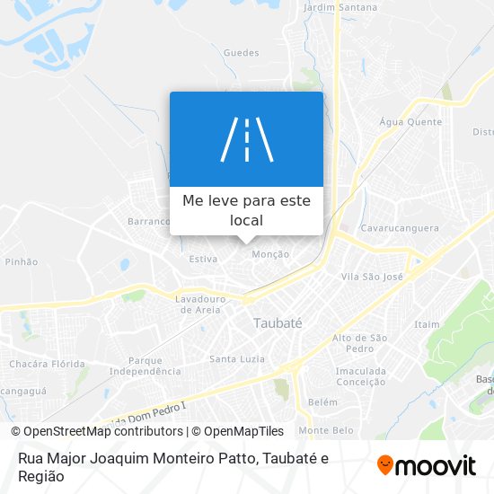 Rua Major Joaquim Monteiro Patto mapa