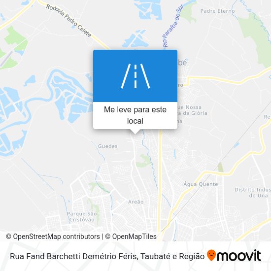 Rua Fand Barchetti Demétrio Féris mapa