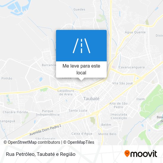 Rua Petróleo mapa