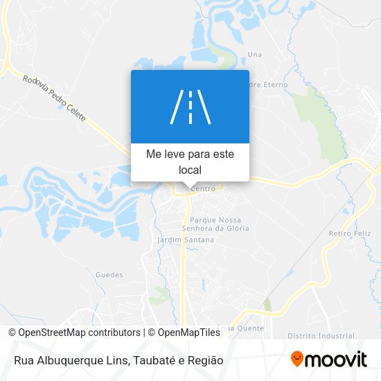 Rua Albuquerque Lins mapa