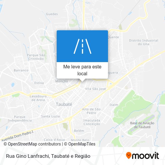 Rua Gino Lanfrachi mapa