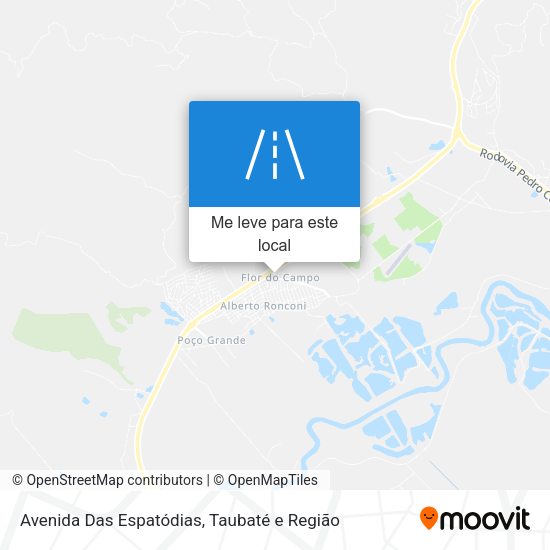 Avenida Das Espatódias mapa