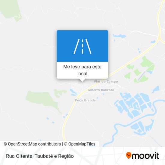 Rua Oitenta mapa