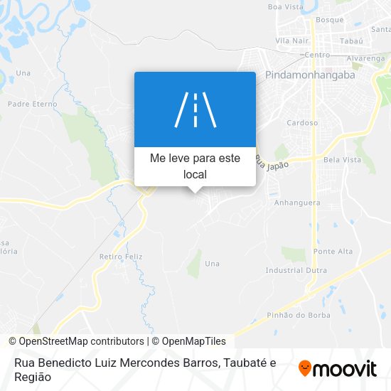 Rua Benedicto Luiz Mercondes Barros mapa