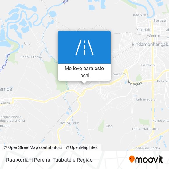 Rua Adriani Pereira mapa