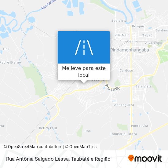 Rua Antônia Salgado Lessa mapa