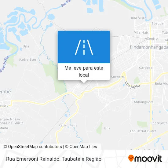 Rua Emersoni Reinaldo mapa