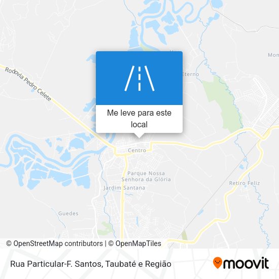 Rua Particular-F. Santos mapa