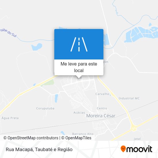 Rua Macapá mapa