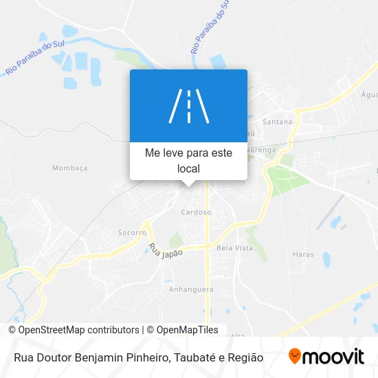 Rua Doutor Benjamin Pinheiro mapa
