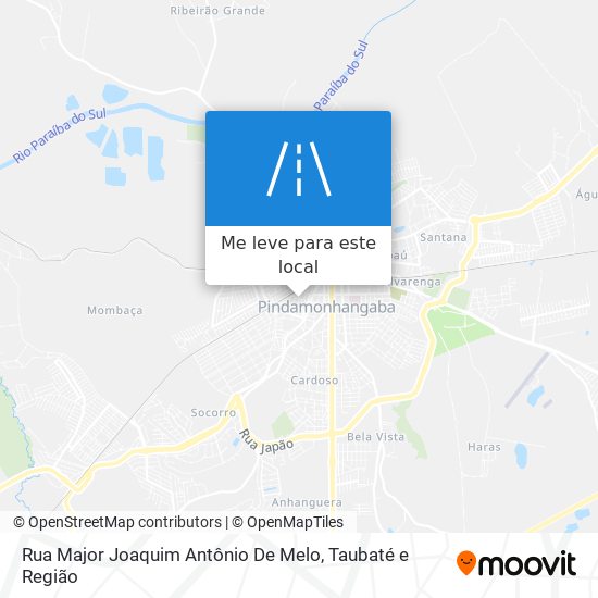 Rua Major Joaquim Antônio De Melo mapa