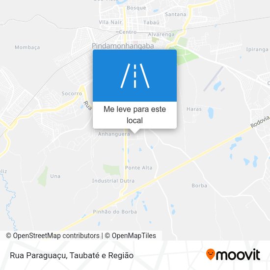 Rua Paraguaçu mapa