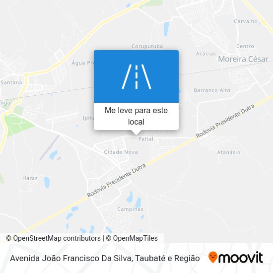 Avenida João Francisco Da Silva mapa