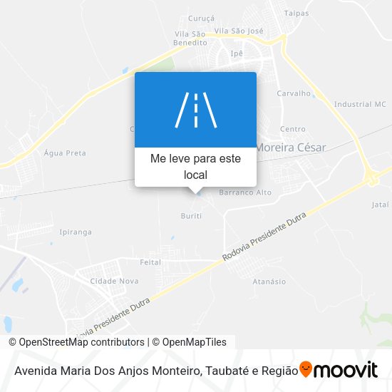 Avenida Maria Dos Anjos Monteiro mapa