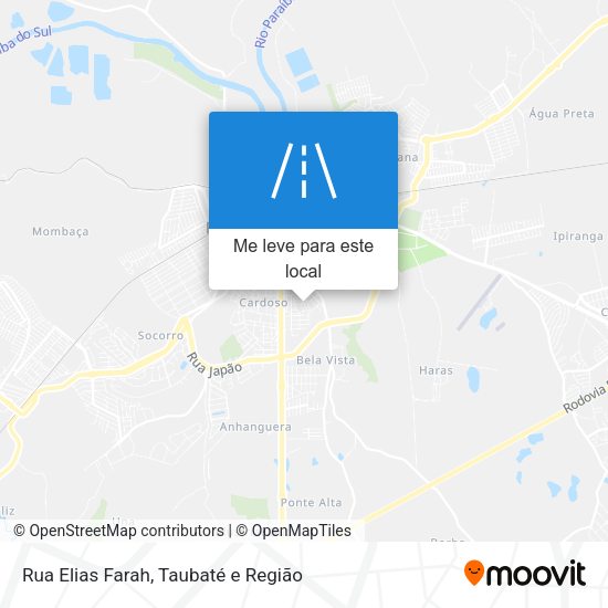 Rua Elias Farah mapa