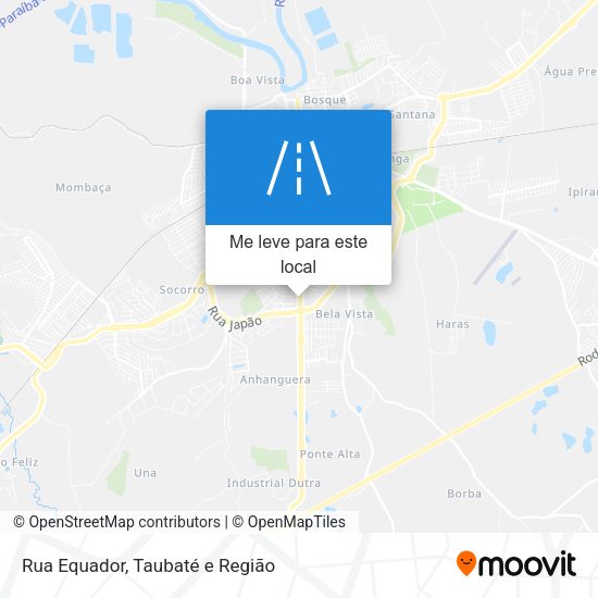 Rua Equador mapa