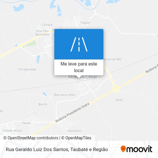 Rua Geraldo Luiz Dos Santos mapa