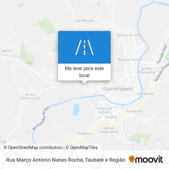 Rua Março Antônio Nunes Rocha mapa