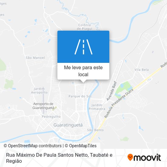 Rua Máximo De Paula Santos Netto mapa
