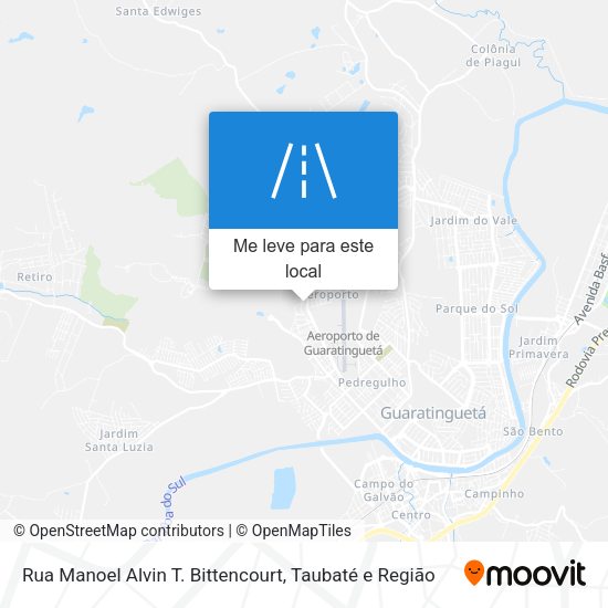 Rua Manoel Alvin T. Bittencourt mapa