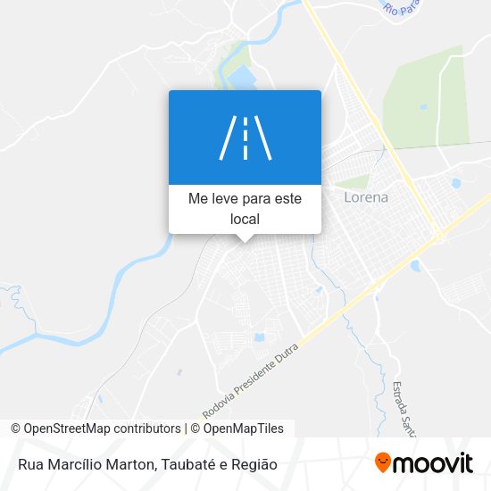 Rua Marcílio Marton mapa