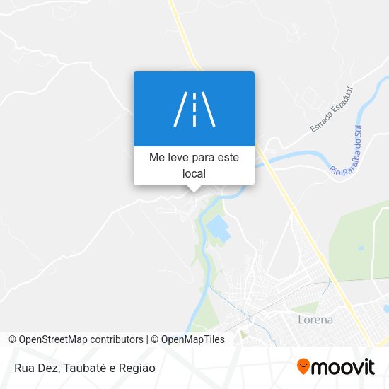 Rua Dez mapa