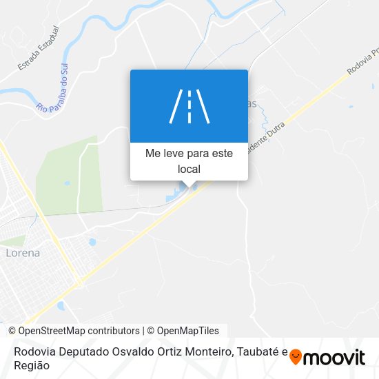 Rodovia Deputado Osvaldo Ortiz Monteiro mapa