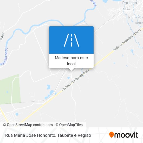 Rua Maria José Honorato mapa