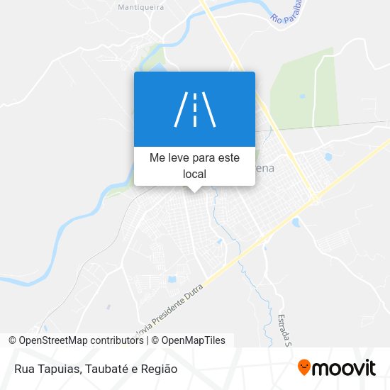 Rua Tapuias mapa