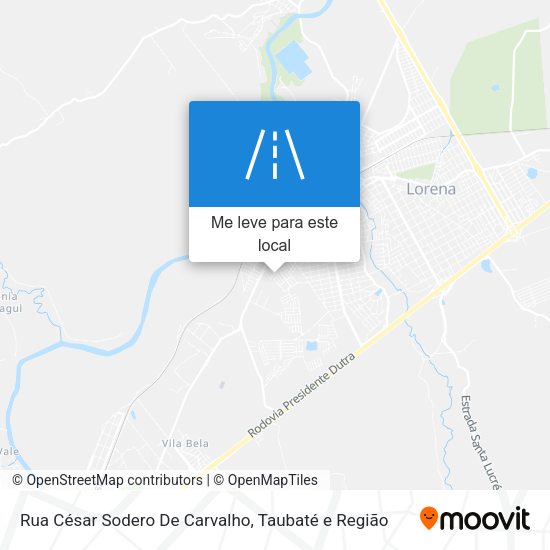 Rua César Sodero De Carvalho mapa