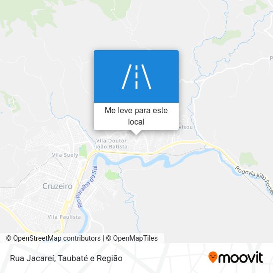 Rua Jacareí mapa